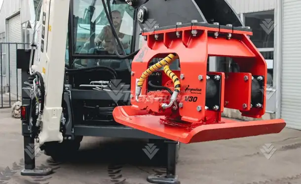 Вибротрамбовка виброплита для экскаватора-погрузчика Impulse V30, фотография 4