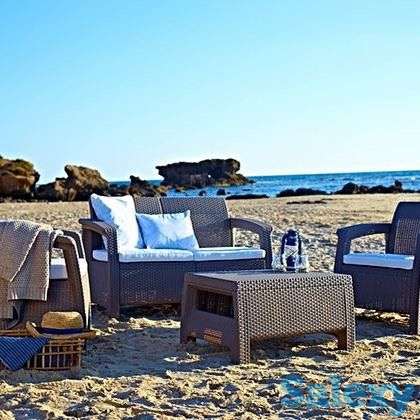 Мебель для летней кухни, для дачи под ротанг, фотография 1