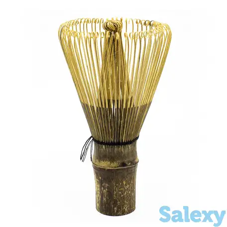 Бамбуковый венчик для матча часен тёмный, 64 ворсинки, фотография 1