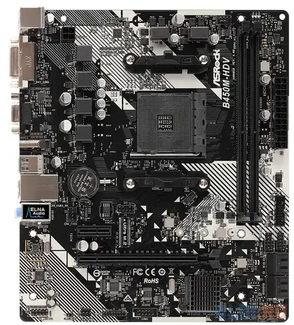 Материнская плата asrock b450m-hdv r4.0, фотография 1