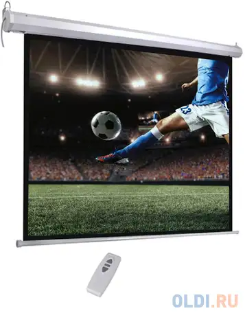 Экран hiper 183x244см cinema smr 4x3-120 4:3 настенно-потолочный рулонный (моторизованный привод), фотография 1