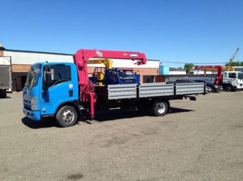 Кран-манипулятор Isuzu NP 5 тонн КМУ Unic 3 тонны, 8 метров., фотография 2