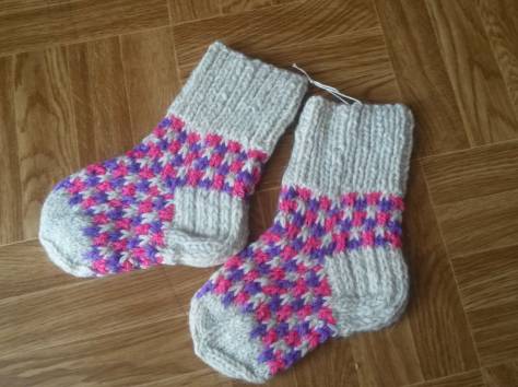 Вязаные шерстяные Носочки, Пинетки, Варежки, фотография 6