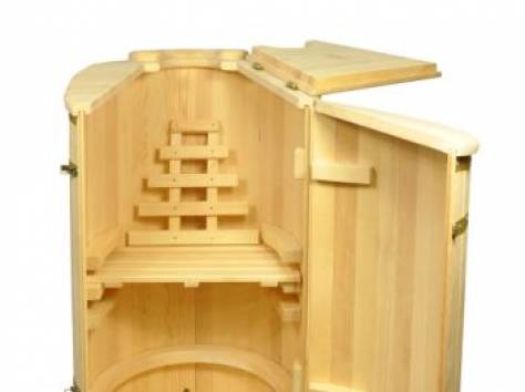 Фитобочки, сауны, бани, купели, душевые кабины и др. изделия из Алтайского кедра, фотография 3