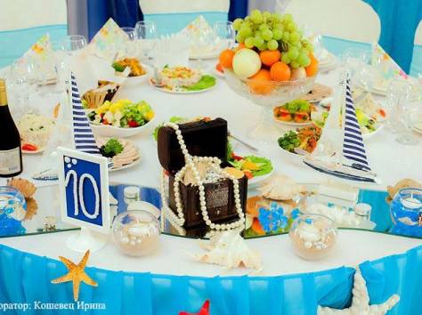 Морская тема на свадьбе, фотография 2