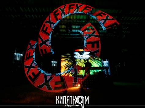 огненное (фаер), световое шоу на новогодние корпоративы, фотография 2