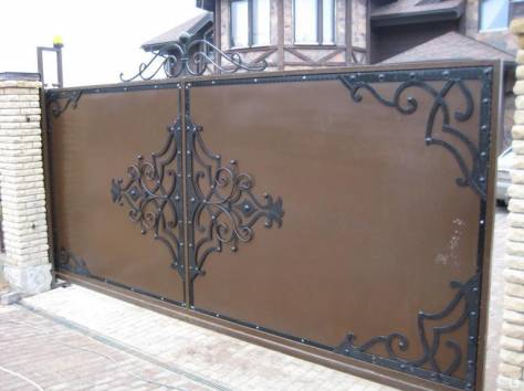 откатные ворота в Астане, фотография 1