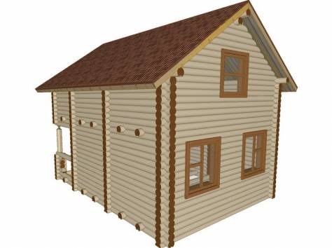 Дачный дом 6х8 D200 мм, фотография 3