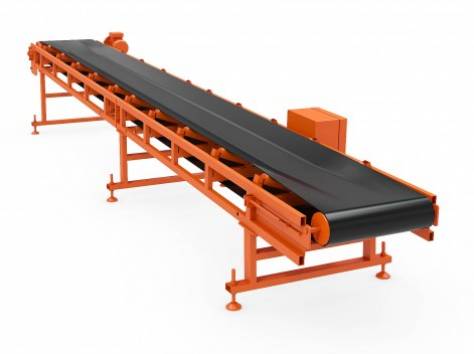 Ленточный конвейер с транспортерной лентой новый, фотография 1