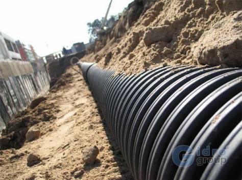 Гофрированные трубы для систем канализации, дренажа, водоотведения и под кабель., фотография 2