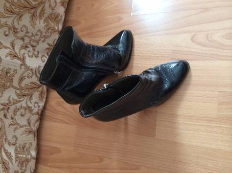 Итальянские лаковые ботильоны, 38 размер, фотография 2