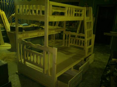 Кровать двухъярусная комбинированная, фотография 2