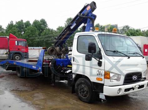 Установить,купить Хендай эвакуатор ломаная платформа,сдвижная платформа., фотография 3
