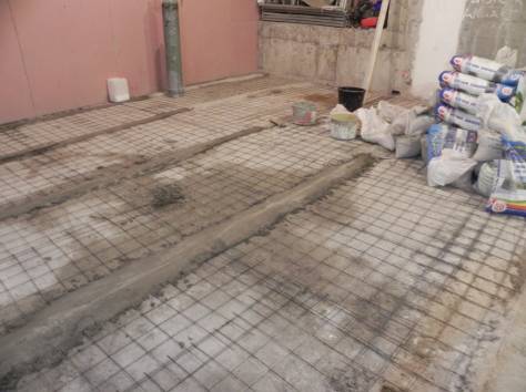 Монтаж стяжки, монтаж гипсокартона, фотография 2