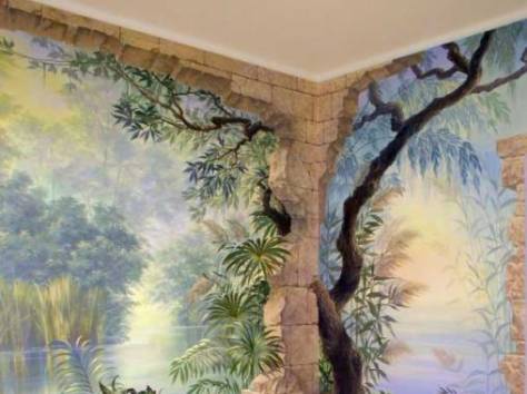 Художественная роспись стен и потолков, фотография 1