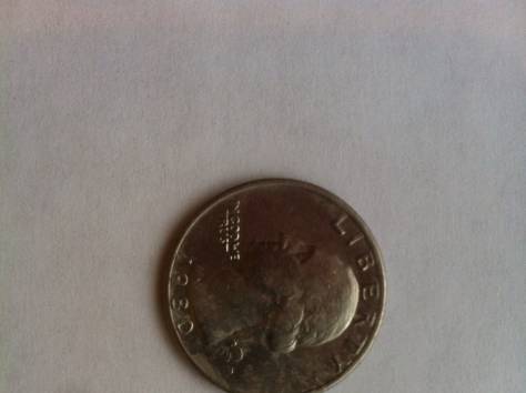 Продам монету liberty quarter dollar 1980 год перевертыш, фотография 2