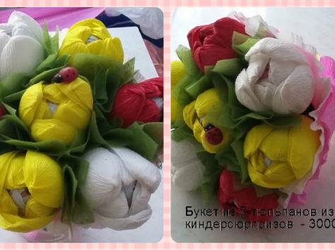 Подарочные букеты из конфет, фотография 2