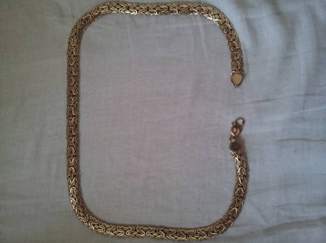 цепь мужская золотая, фотография 3