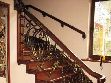 Кованые лестницы, перила, фотография 11
