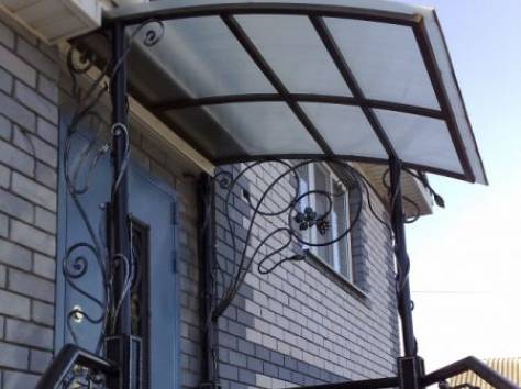 Кованые навесы, козырьки, фотография 2