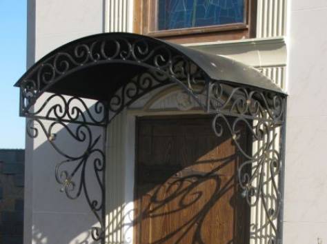 Кованые навесы, козырьки, фотография 3