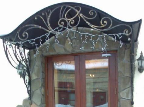 Кованые навесы, козырьки, фотография 4