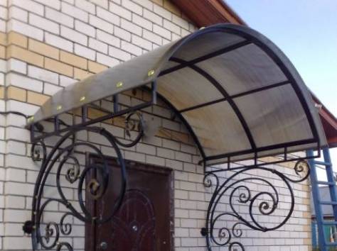 Кованые навесы, козырьки, фотография 5