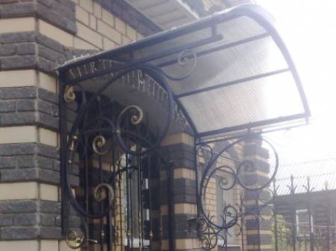 Кованые навесы, козырьки, фотография 6