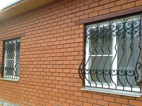 Кованые решетки на окна, фотография 12