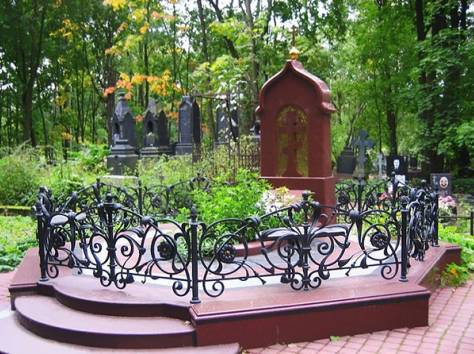 Кованые ритуальные ограды, фотография 5