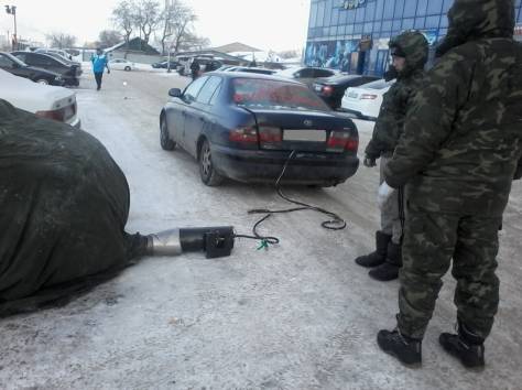 Отогрев легковых машин. Астана., фотография 1