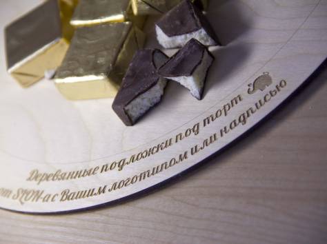 Деревянные подложки под торт и кексы в Астане, фотография 2