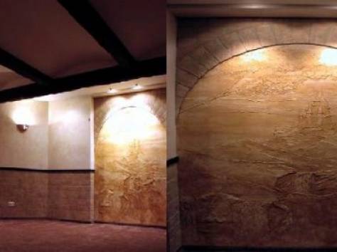 Декоративные штукатурки квартир, котеджей , фотография 2