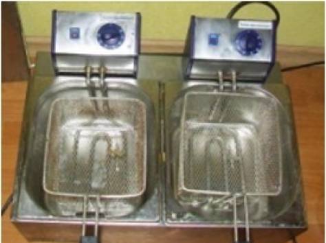 Фритюрница эл. 5+5 литр б/у купить, фотография 1