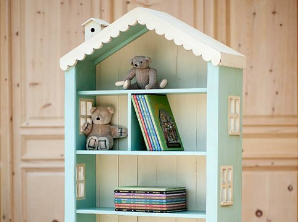 Кукольный Домик-Стеллаж из Натурального Дерева Экологически чистый, фотография 2