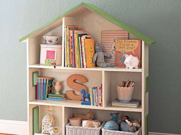 Кукольный Домик-Стеллаж из Натурального Дерева Экологически чистый, фотография 3