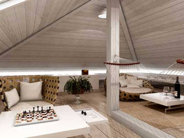 Обшивка мансард вагонкой, фотография 1