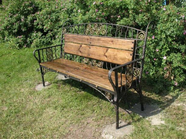 Деревянные скамейки, лавочки, фотография 6