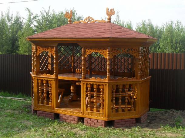 Деревянные беседки, фотография 9