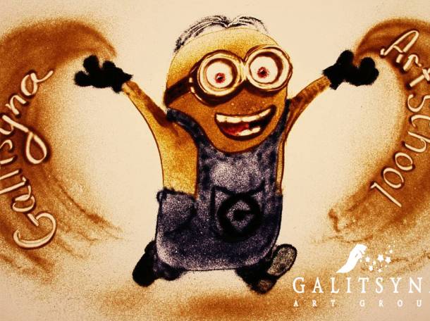 Песочное шоу и снежная анимация  Астане, фотография 6