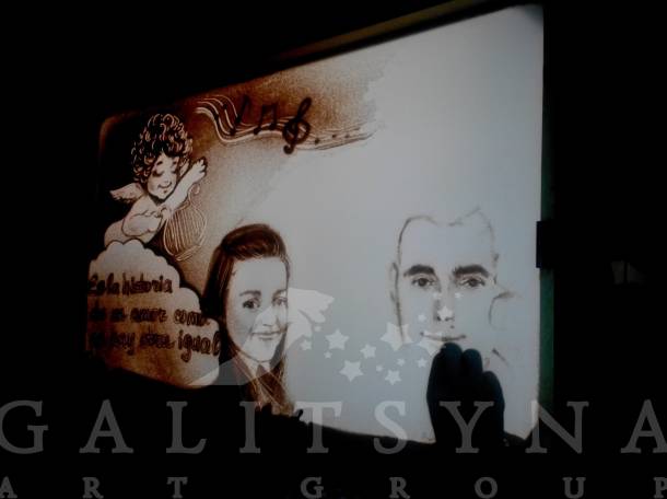 Песочное шоу и снежная анимация  Астане, фотография 7