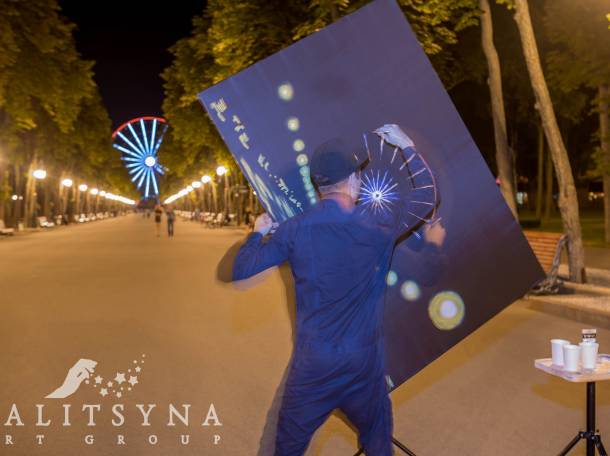 Танцующий художник  в Алматы, фотография 2