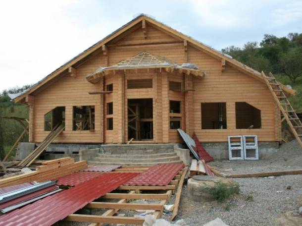 Деревянный дом, Дом из бруса, дом из Финляндии, баня из клееного бруса и оцилиндрованного бревна., фотография 6