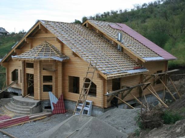 Деревянный дом, Дом из бруса, дом из Финляндии, баня из клееного бруса и оцилиндрованного бревна., фотография 7