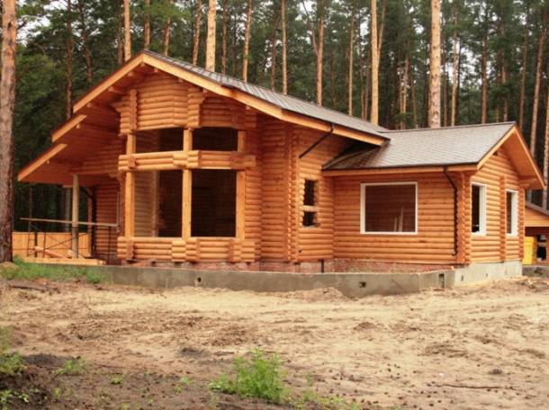 Деревянный дом, Дом из бруса, дом из Финляндии, баня из клееного бруса и оцилиндрованного бревна., фотография 10