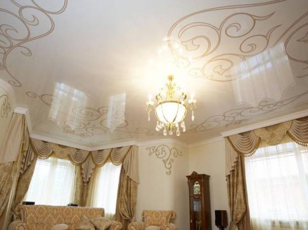 Натяжные потолки, фотография 1