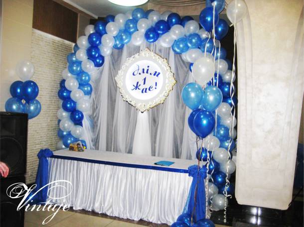 оформление шарами на годик ребёнку, фотография 1