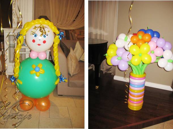 фигурки из шаров на 8 марта, фотография 1