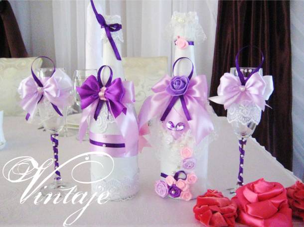 свадебный декор тканью, фотография 8