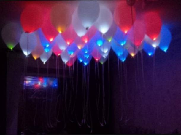 Светящиеся гелиевые шары, фотография 1
